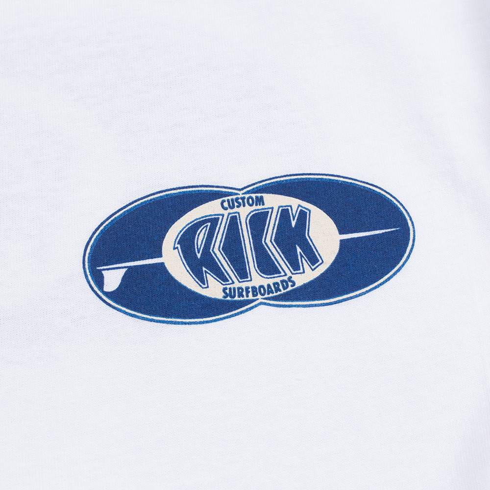 Rick Surfboards Mens Classic Tee, White, view 3