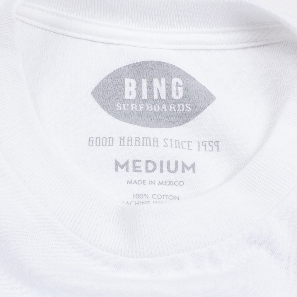 Bing Surfboards Mens Classic Tee, White, view 4