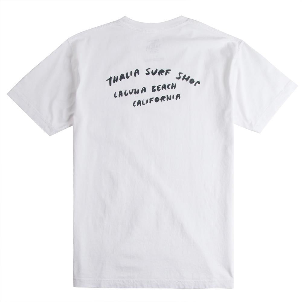 Thalia Surf x Russ Pope Shaka Mens Tee, White, view 2