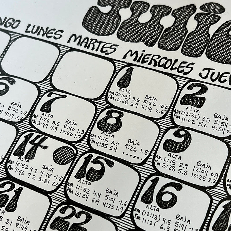 Mateo 2026 Calendario Panoramico de las Mareas Tide Calendar