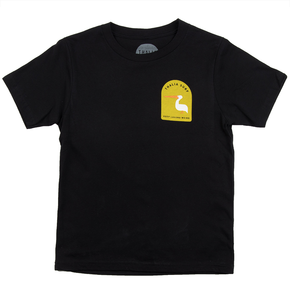 Thalia Surf Keep Laguna Weird Kids Tee, Black, view 2