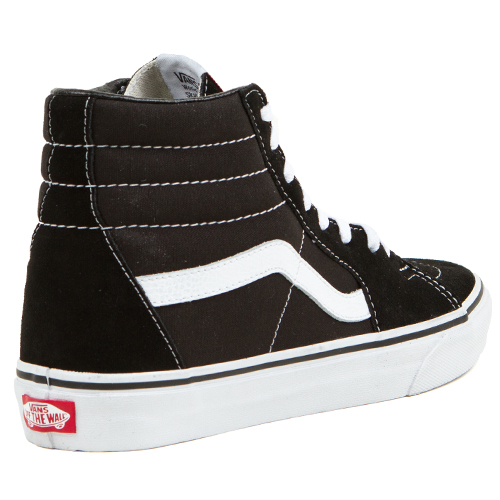 Vans Classics Sk8-Hi Mens Shoes, Blk/wht, view 3