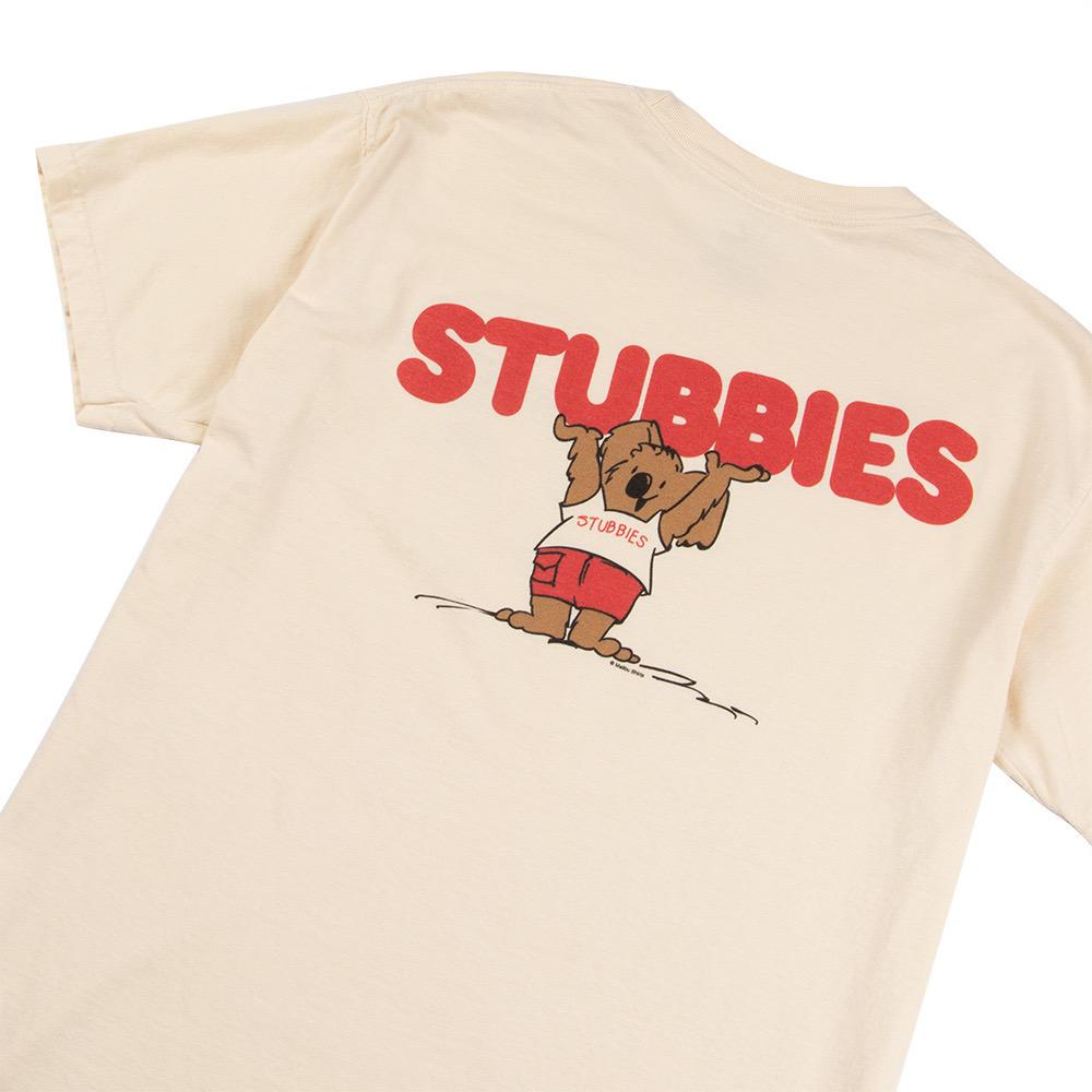 Stubbies Logo Mens Classic Tee, Ivory, view 3