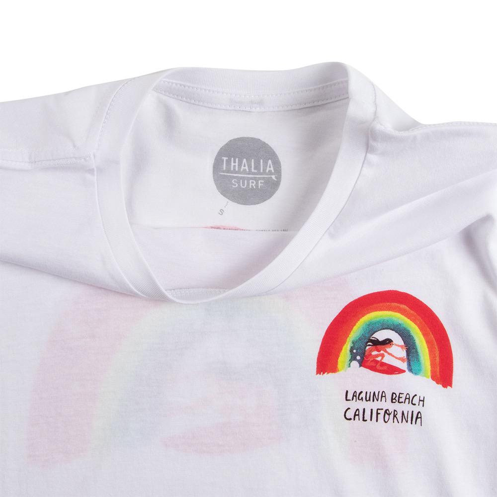 Thalia Surf The Rainbow Womens Tee, White, view 5