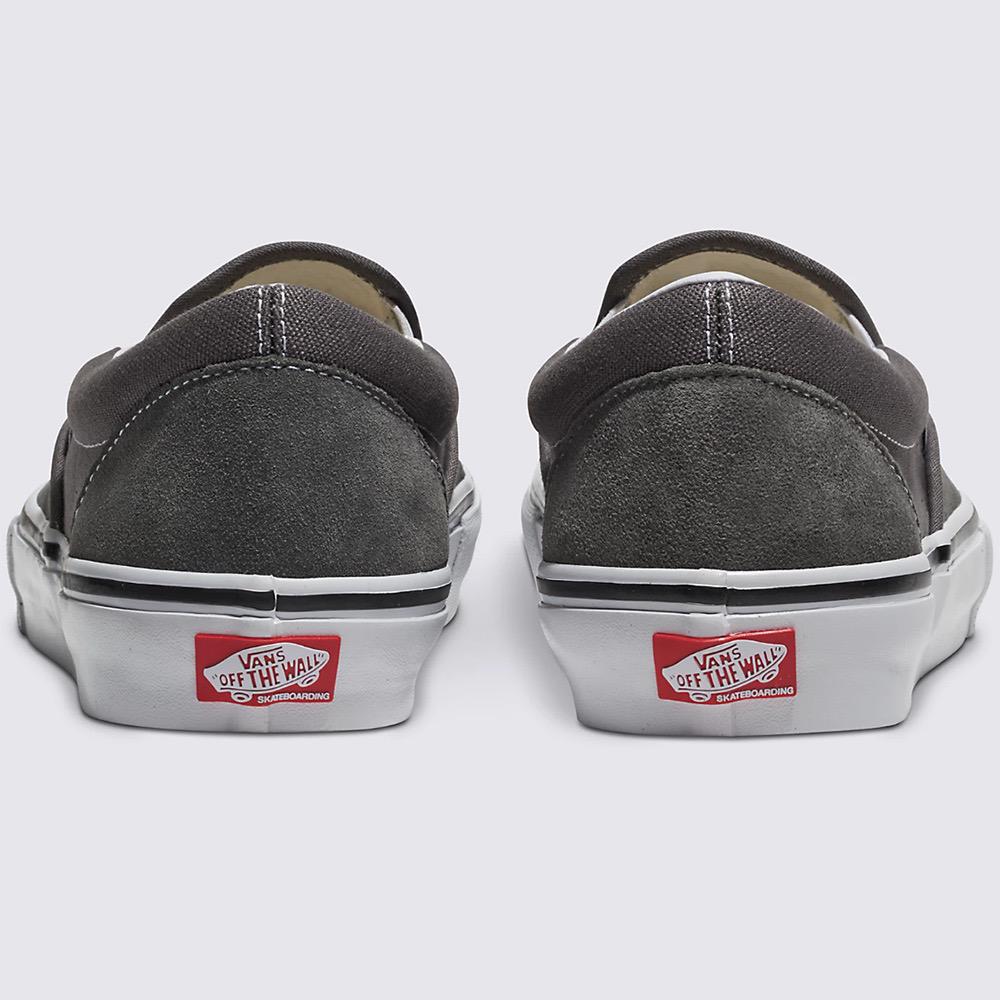 Vans Skate Slip-On Mens Shoes, Pewter/White, view 3