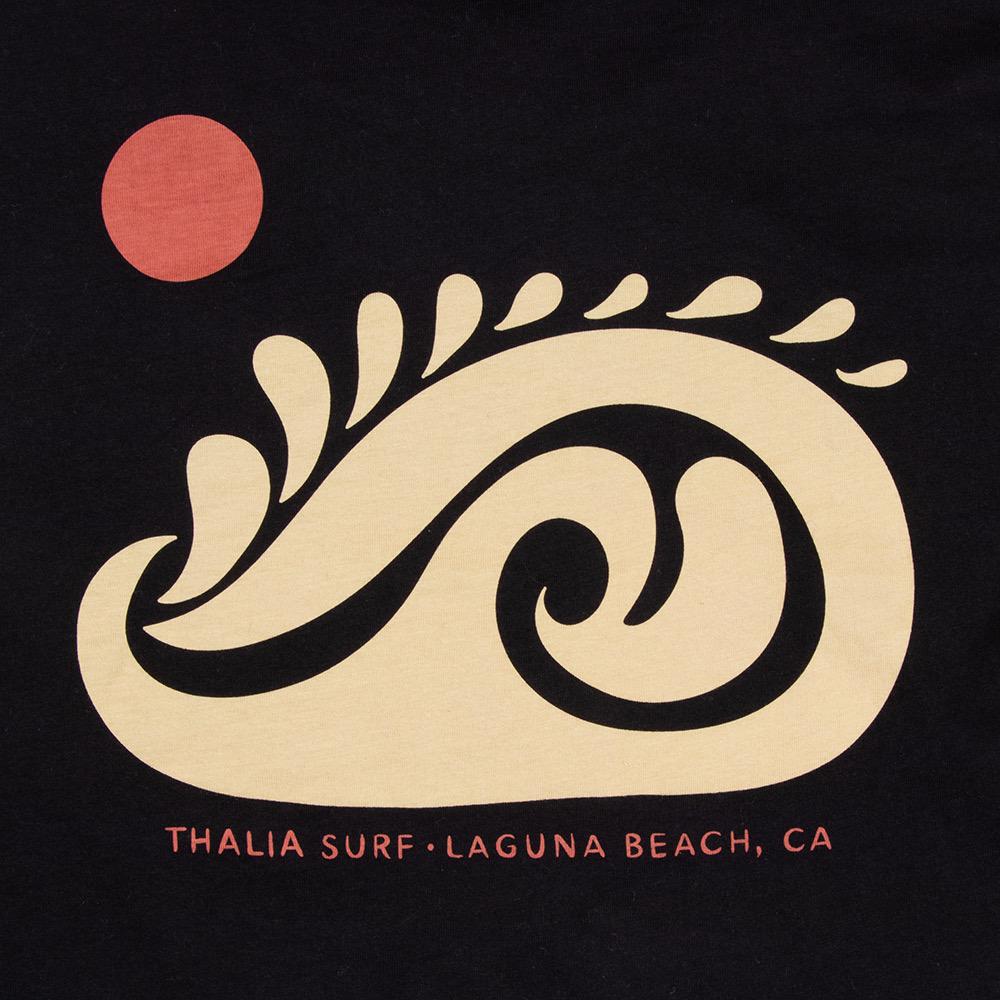 Thalia Surf Single Shell Cropped Womens Tee, Black, view 5