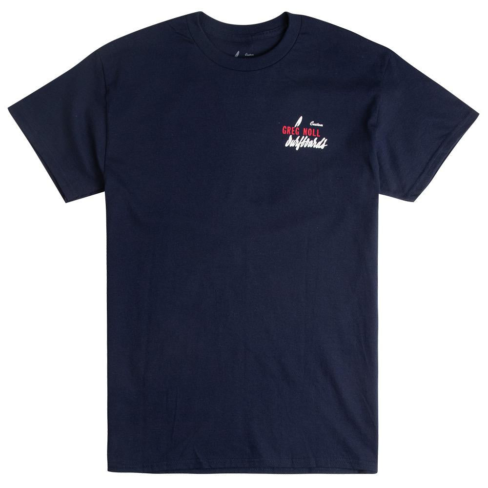 Greg Noll Oval Mens Classic Tee, Navy, view 2
