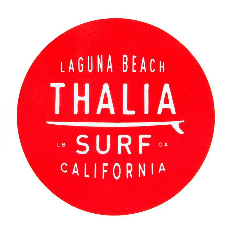 Thalia Surf Dot Red Large 4" Sticker