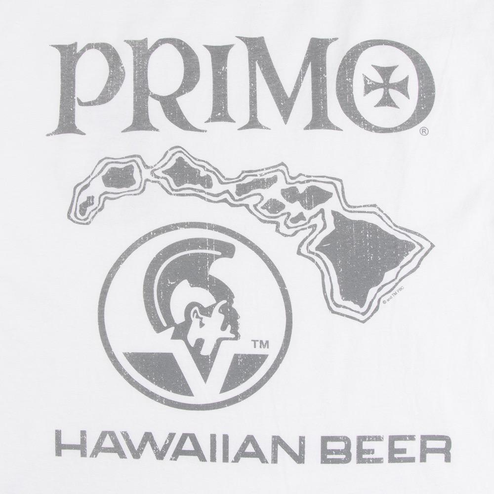 Primo Hawaiian Beer Mens Classic Tee, White/Grey, view 4