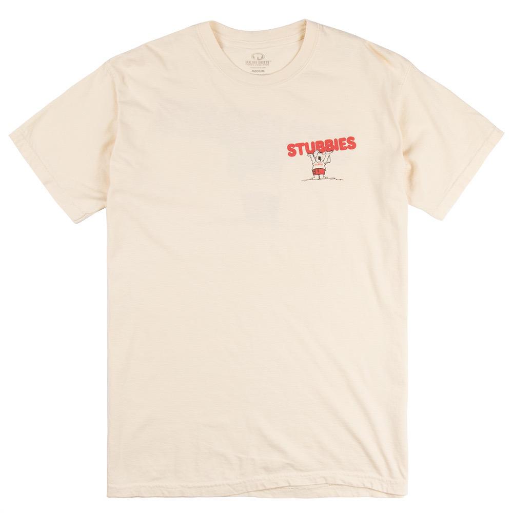 Stubbies Logo Mens Classic Tee, Ivory, view 2