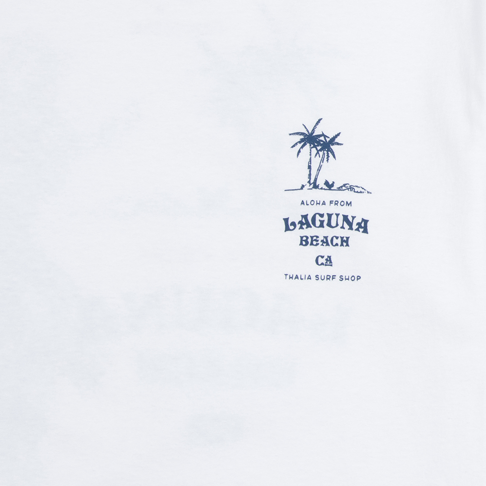 Thalia Surf Hula Mens Tee, White, view 4