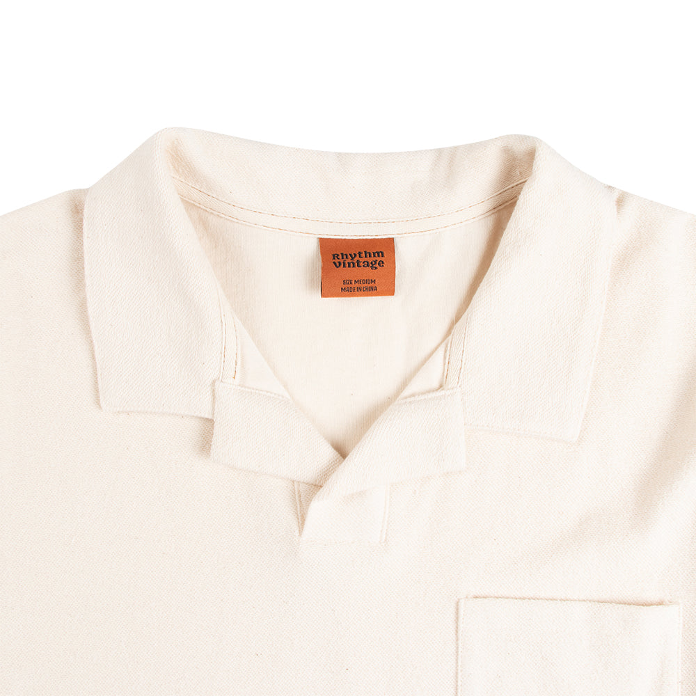 Rhythm Vintage Terry Polo Mens Shirt, view 2
