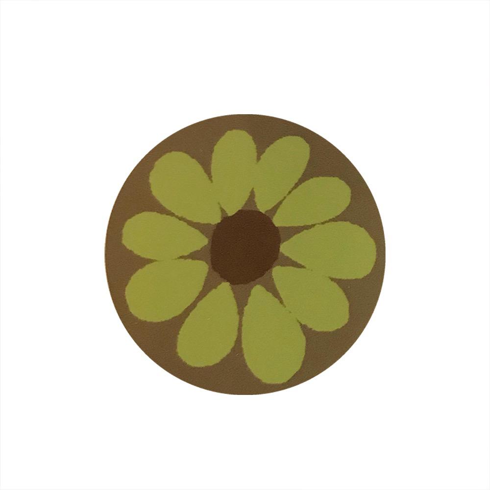 Smell the Flowers Arts Flower Sticker, Green/Brown, view 2