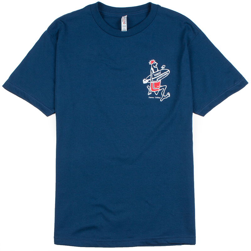 Wardy Surfboards Mens Classic Tee, Navy, view 2
