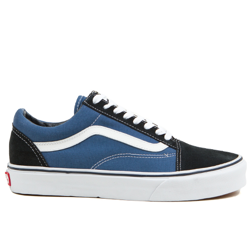 Vans Classics Old Skool Mens Shoes, Navy, view 2