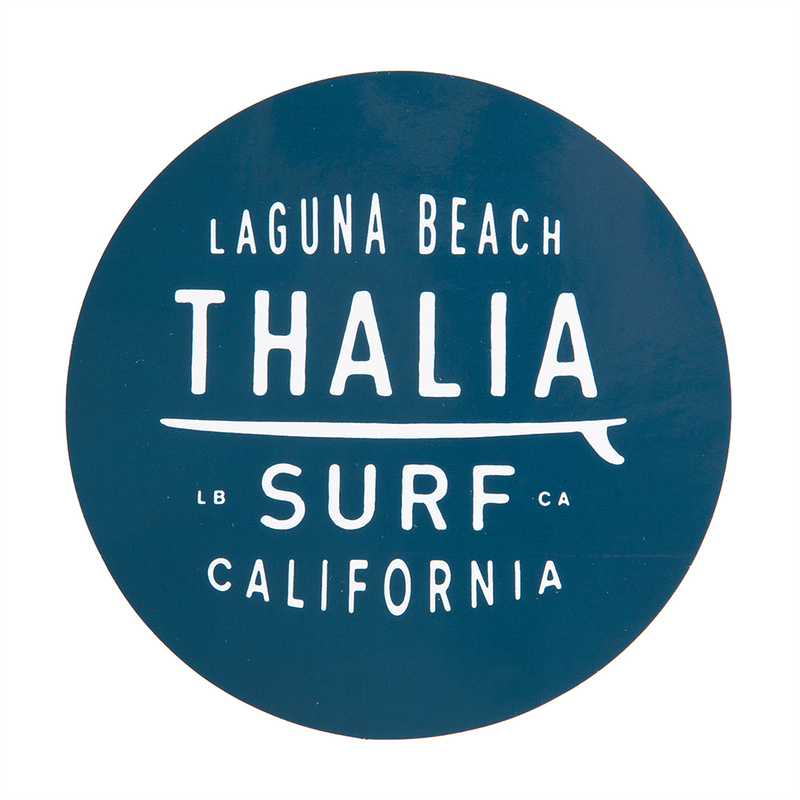 Thalia Surf Dot Navy Large 4" Sticker