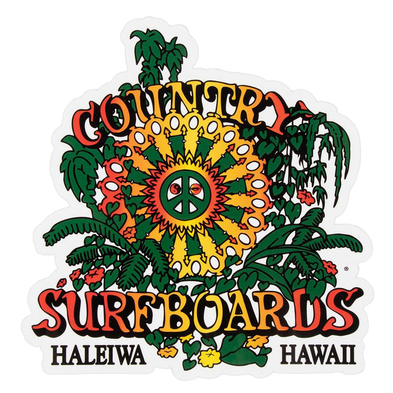 Country Surfboards Sticker