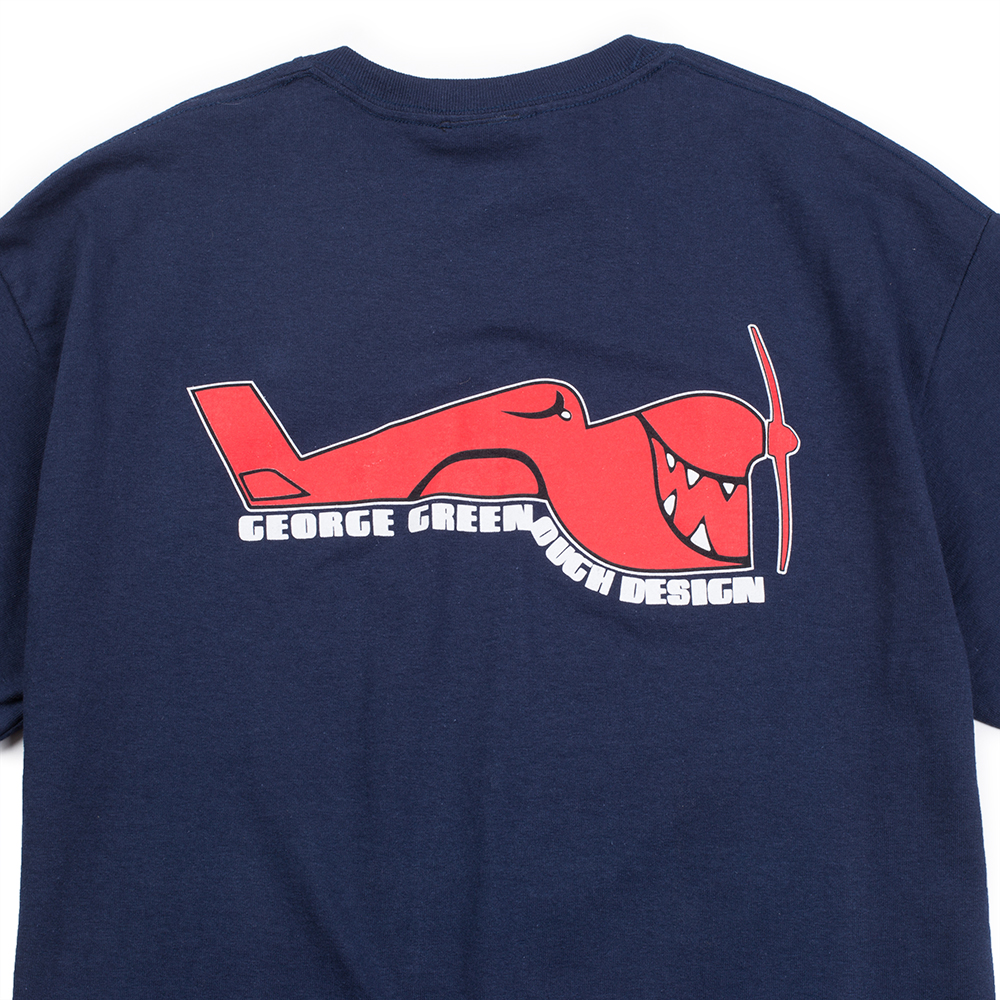 George Greenough Mens Classic Tee, Navy, view 4
