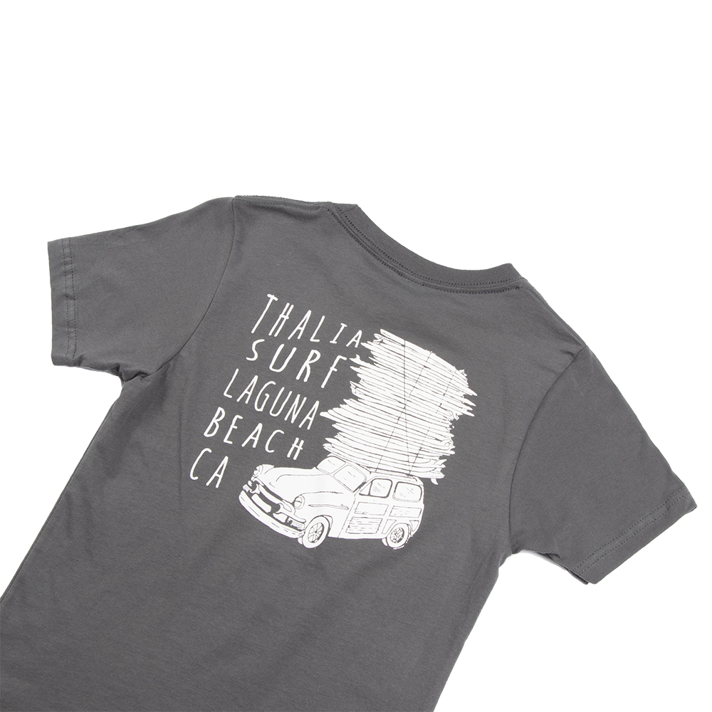 Thalia Surf Woody Stack Kids Tee, Heavy Metal, view 5