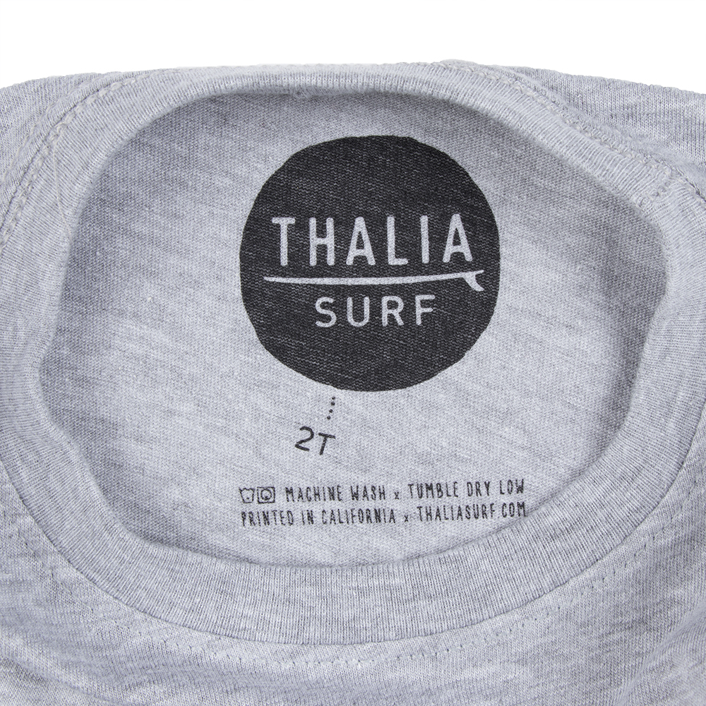 Thalia Surf Dot Toddler Tee, Heather Grey, view 4