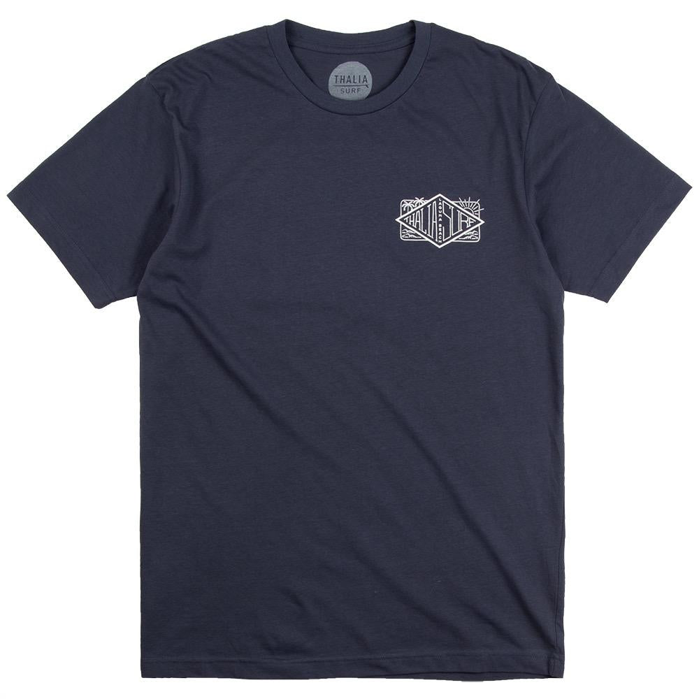 Thalia Surf Home Base Mens Tee, Harbour Blue, view 2