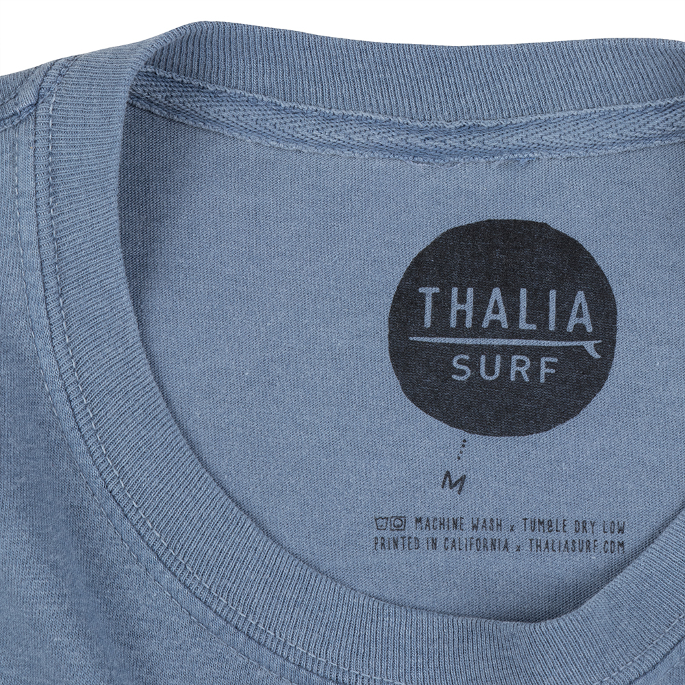Thalia Surf VeeDub Pocket Mens Tee, Blue Jean, view 5