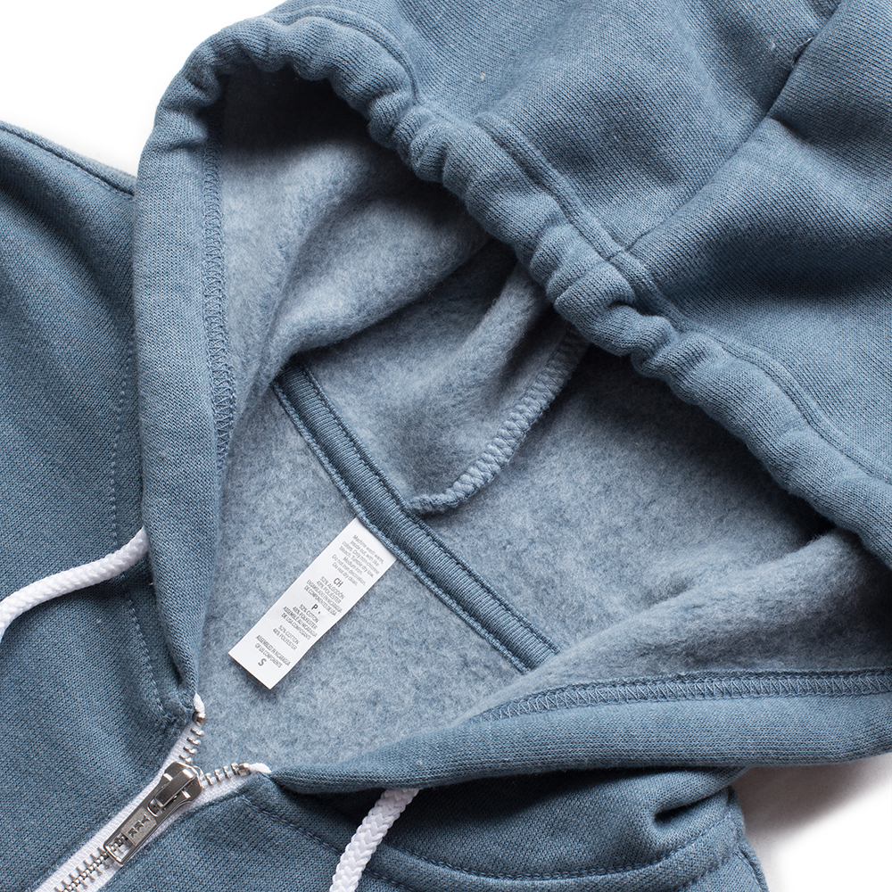 Seapod x Thalia Surf Sunset Zip Up Womens Fleece, Steel Blue, view 4
