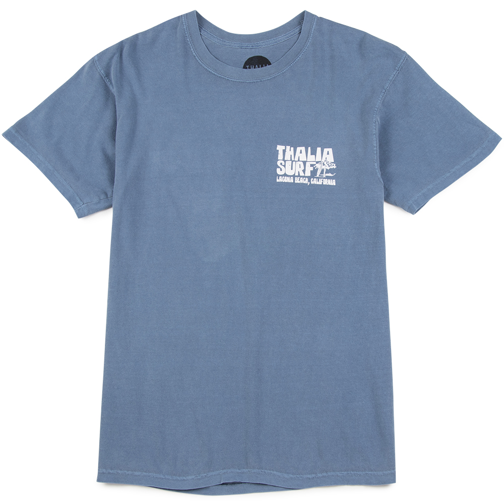 Thalia Surf x John Severson Palapa Mens Tee, Blue Jean, view 2