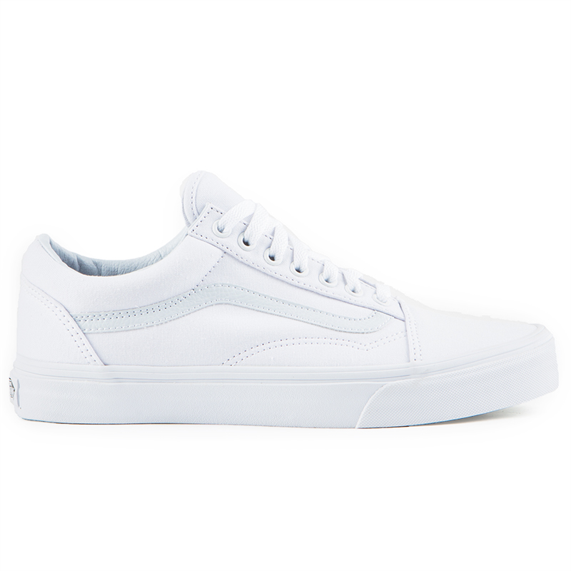 Vans Classics Old Skool Mens Shoes, True White, view 2