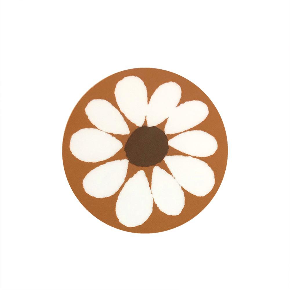 Smell the Flowers Arts Flower Sticker, Green/Brown, view 3