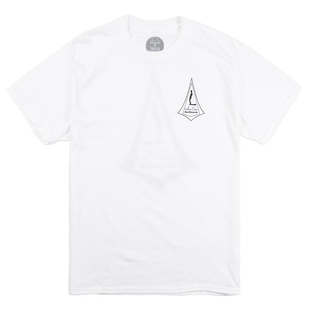 Lance Carson Surfboards Mens Classic Tee, White, view 2