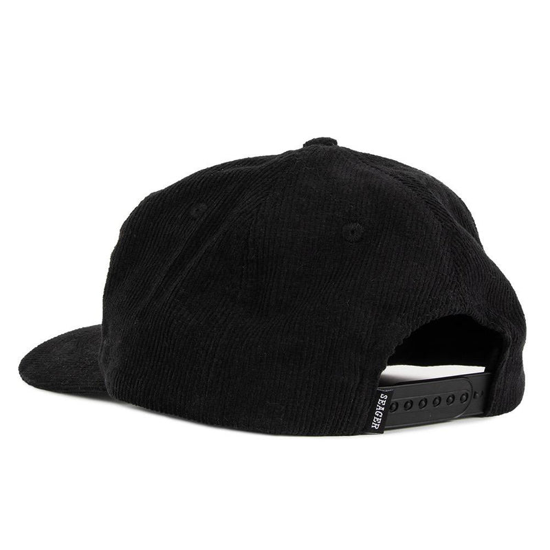 Seager Big Black Corduroy Hat