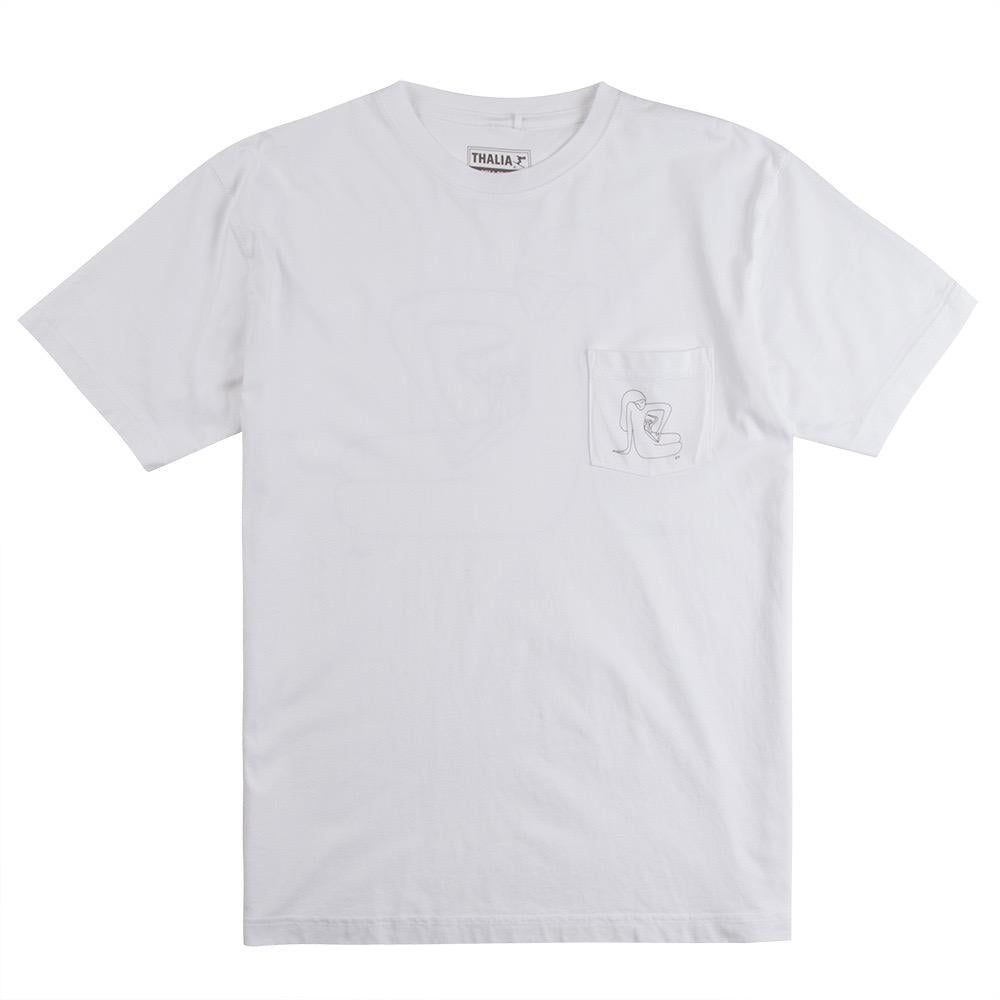 Thalia Surf x Geoff McFetridge Mens Tee, White, view 2