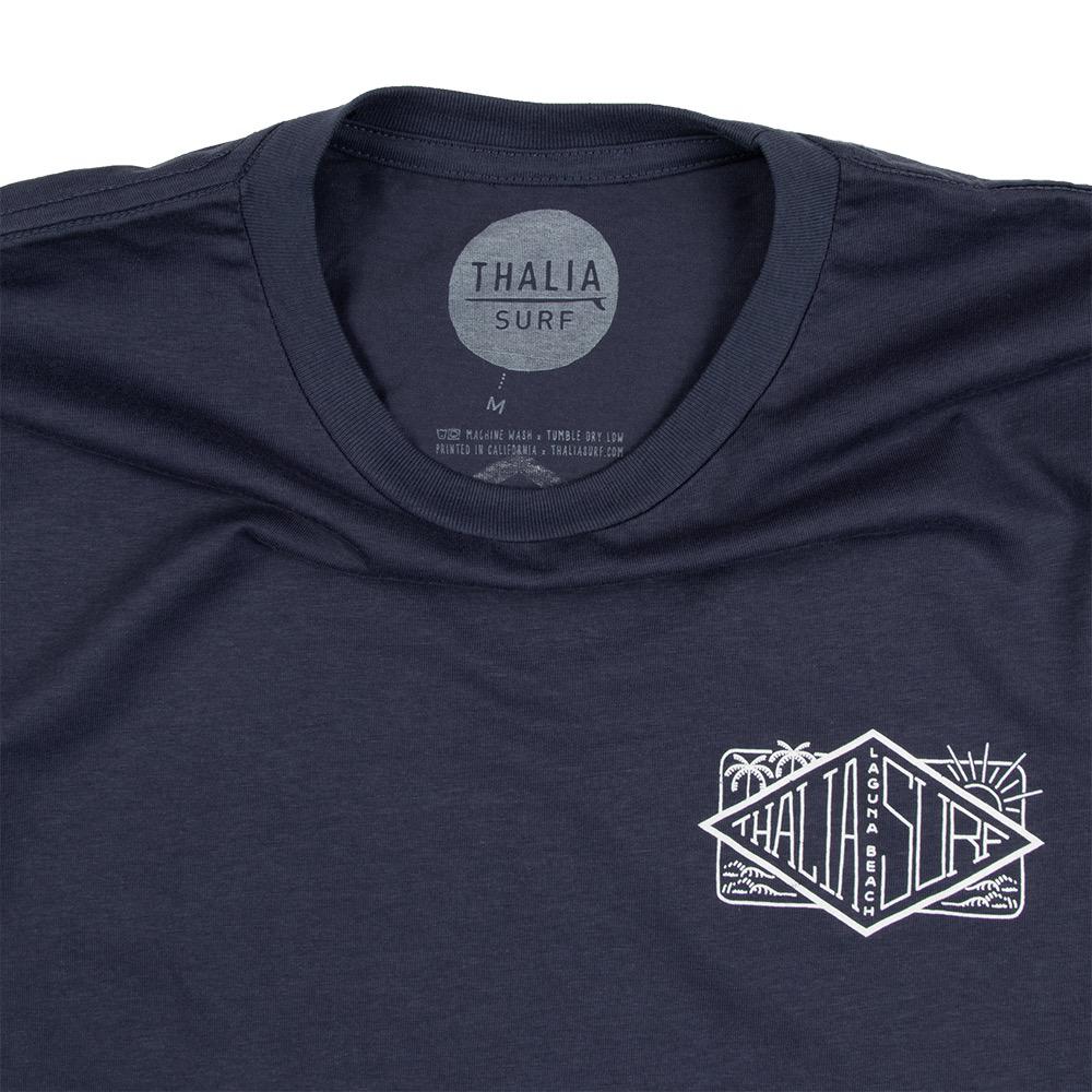 Thalia Surf Home Base Mens Tee, Harbour Blue, view 4