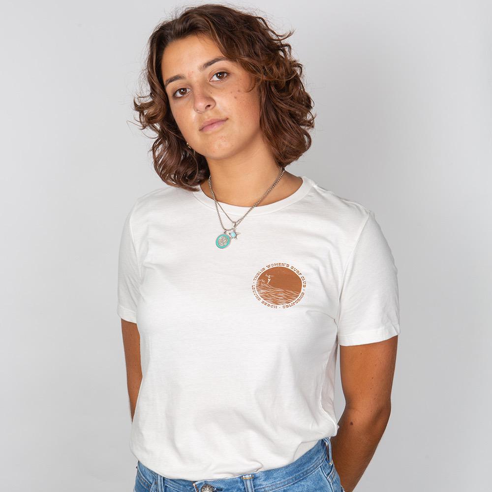 Thalia Surf Womens Surf Club Womens Tee, Vintage White, view 4