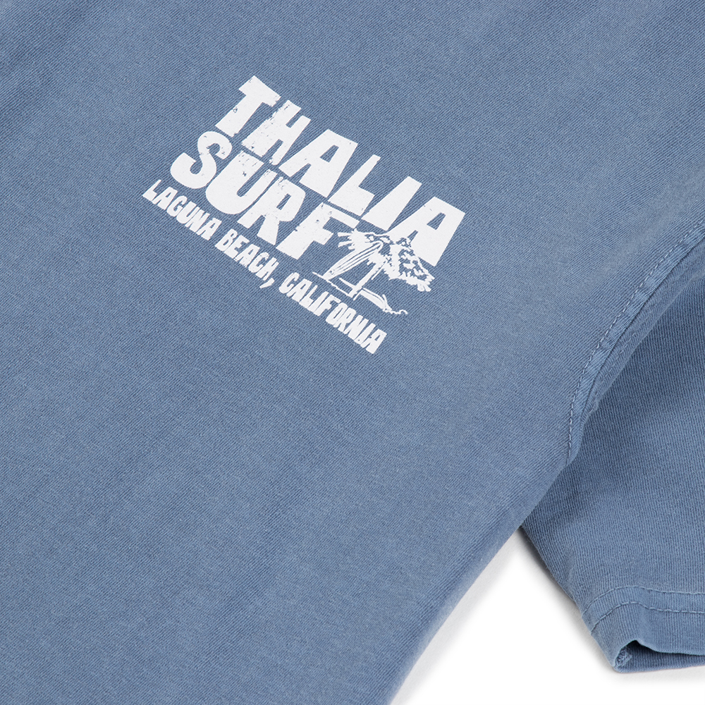 Thalia Surf x John Severson Palapa Mens Tee, Blue Jean, view 5