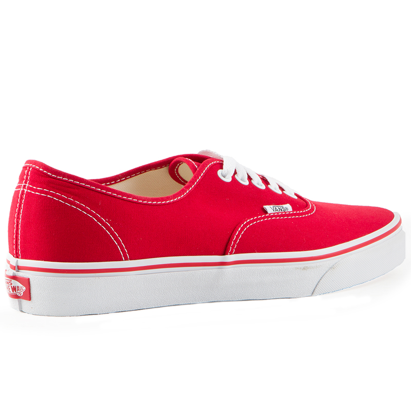 Vans Off The Wall ALL Red Canvas Skateboard Sneakers Mens Size 7 Lace Up
