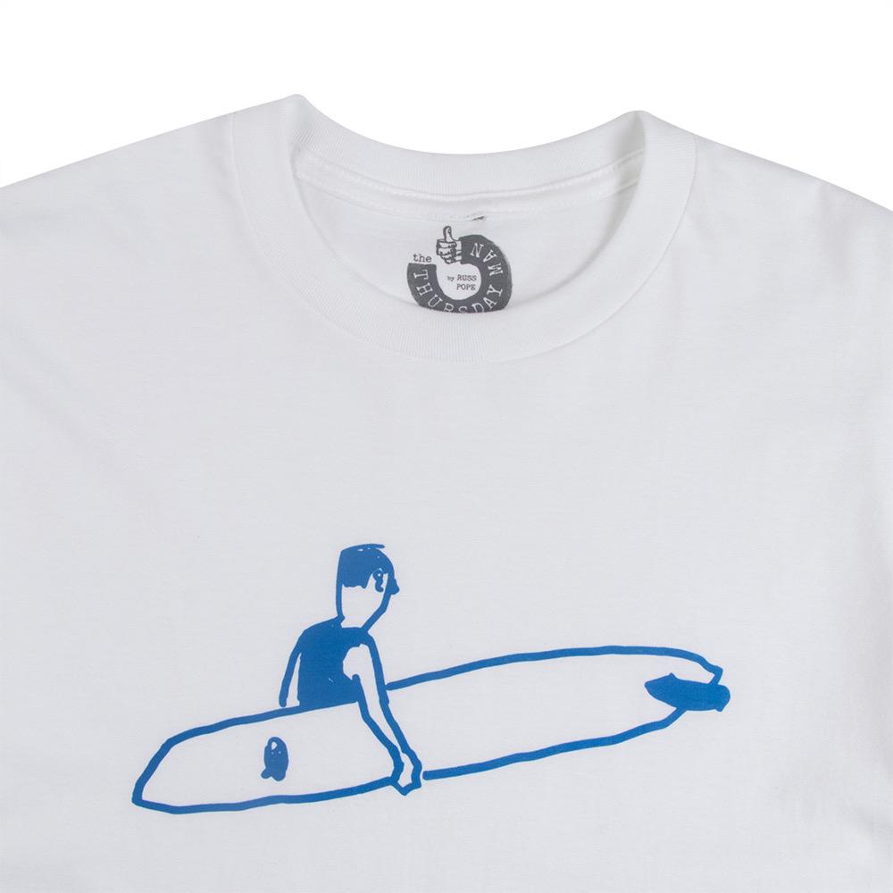 The ThursdayMan by Russ Pope Log Dragger Mens Tee, Royal Blue, view 2