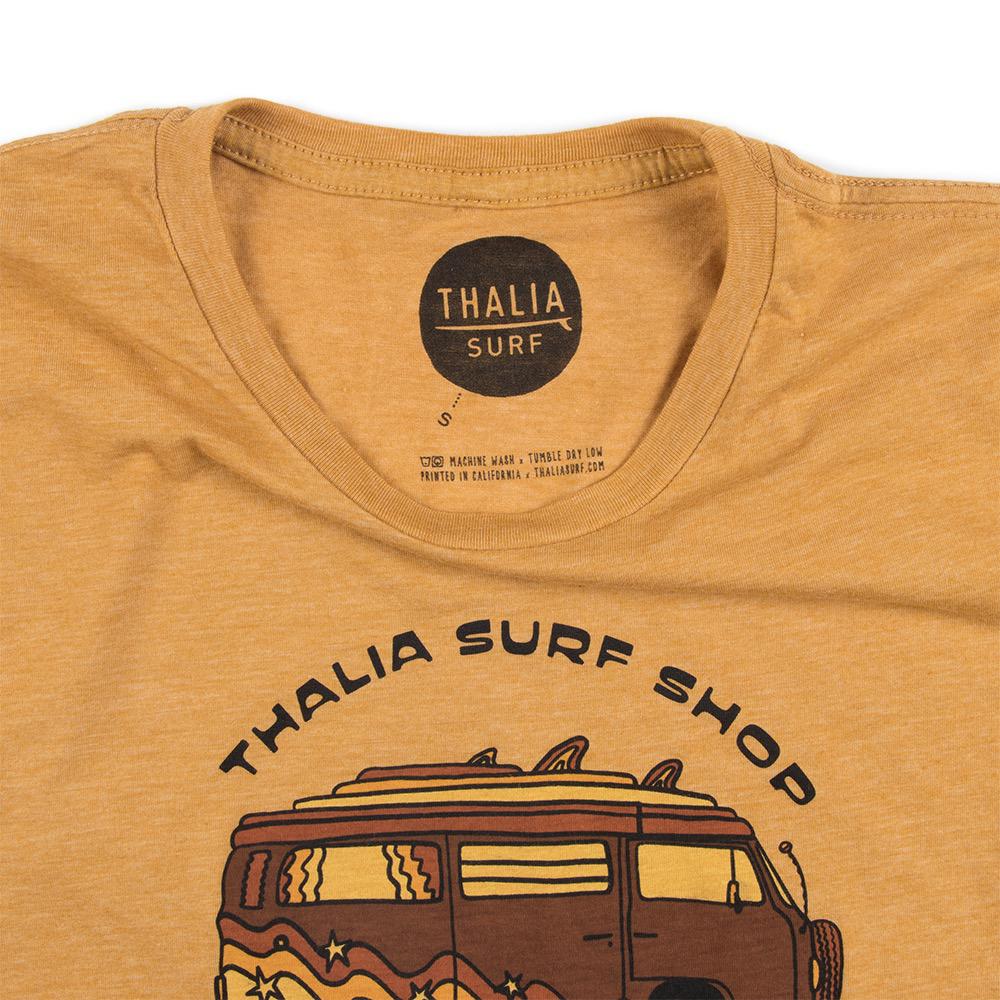 Thalia Surf 70’s Bus Cropped Womens Tee, Antique Gold, view 4