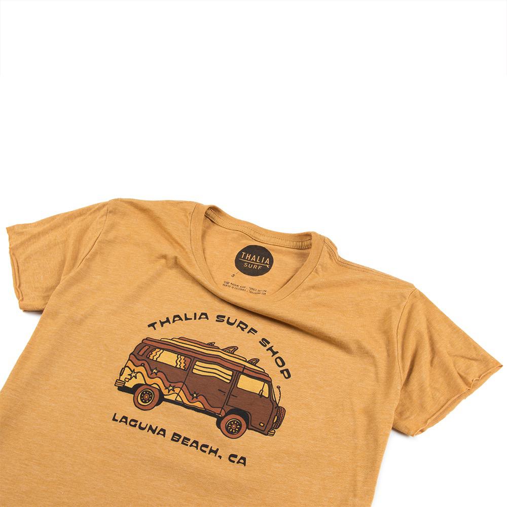 Thalia Surf 70’s Bus Cropped Womens Tee, Antique Gold, view 5
