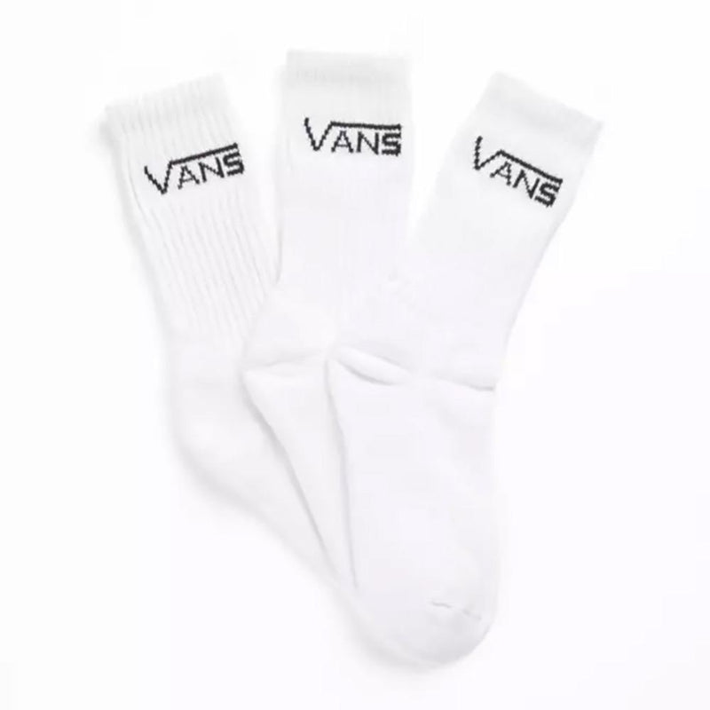 Vans Boys Crew Socks, WHITE, 1-6