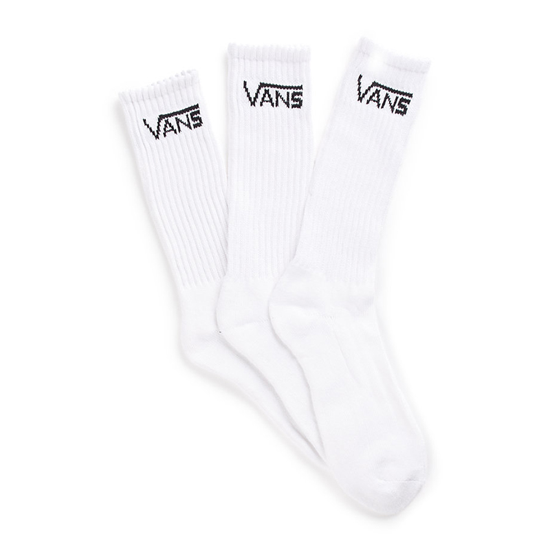 Vans Classic Crew Socks, White, view 2