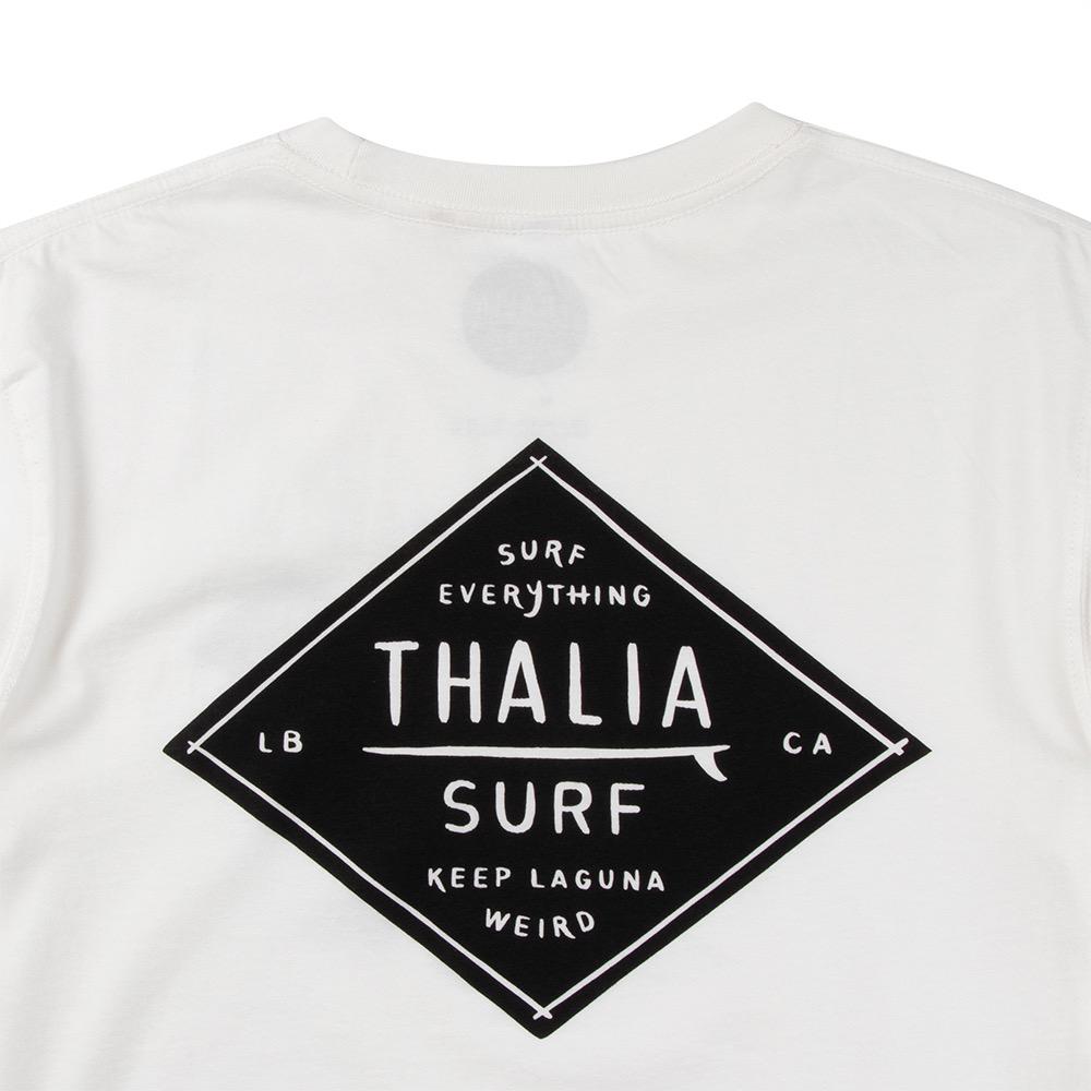 Thalia Surf Diamond Logo Mens Tee, White, view 3