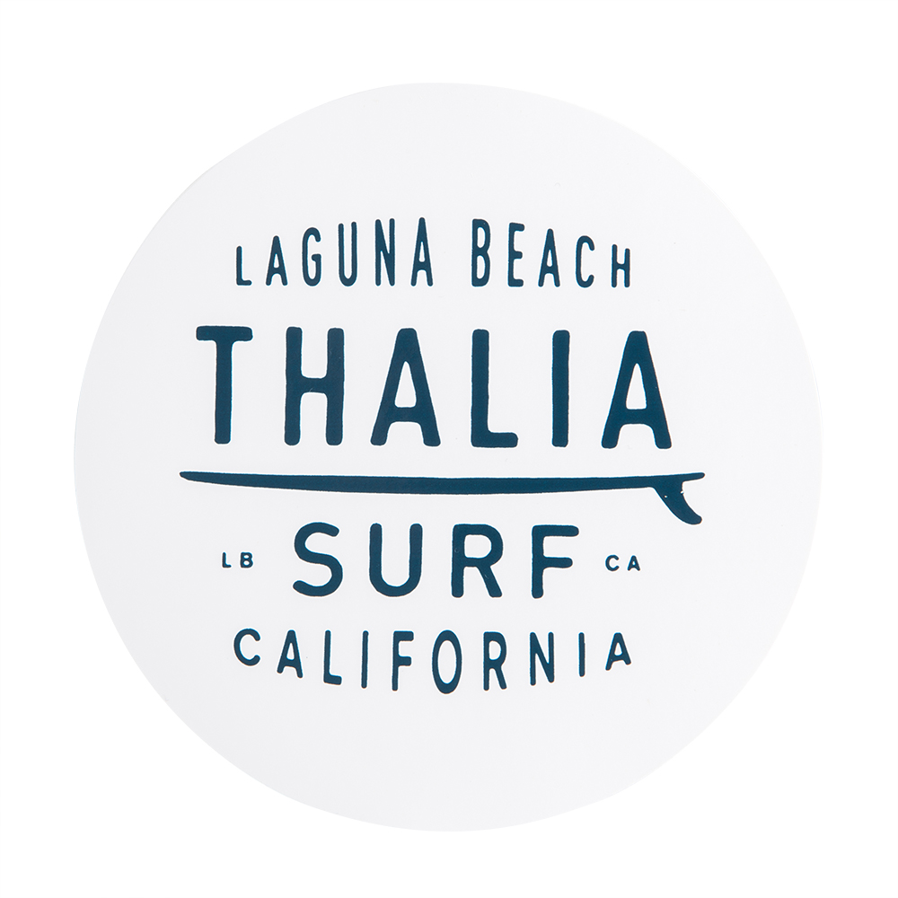 Thalia Surf Dot White Large 4" Sticker