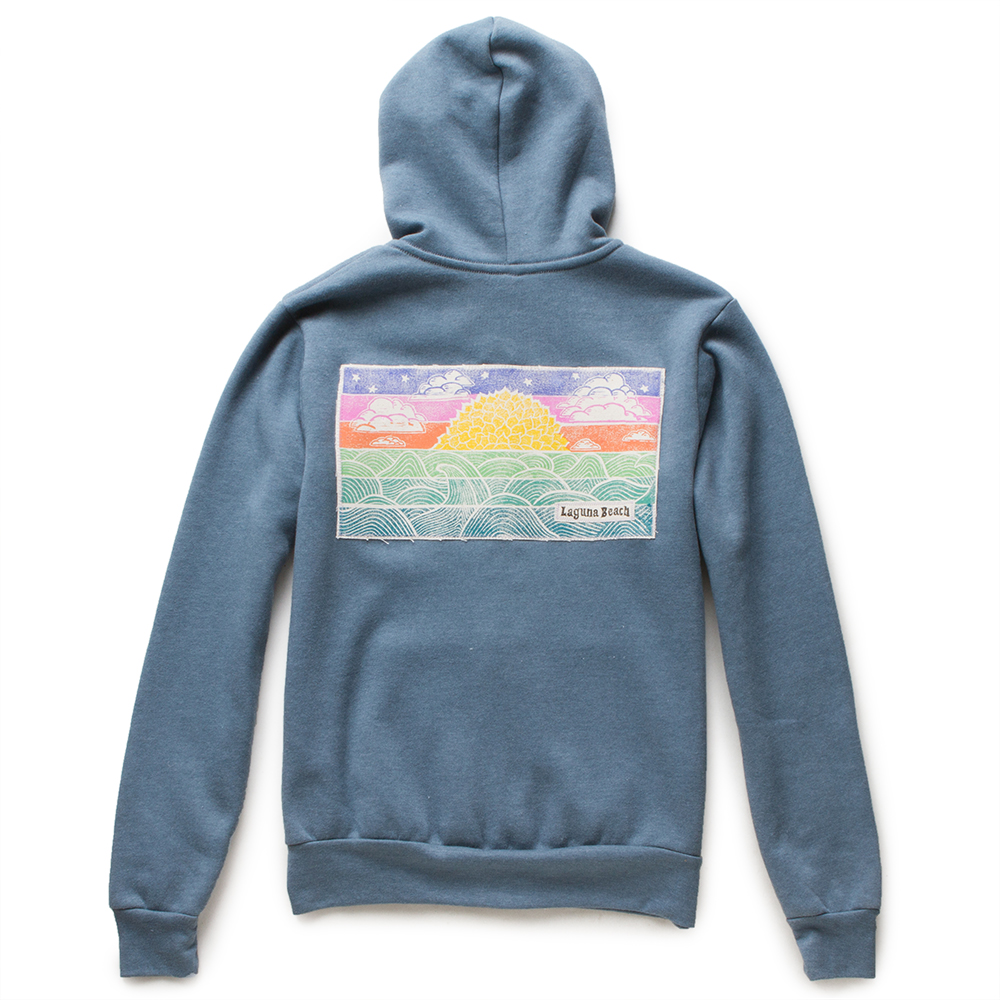 Sunset Surf Womens Hoodie - Light Grey – Sunset Surf Shop