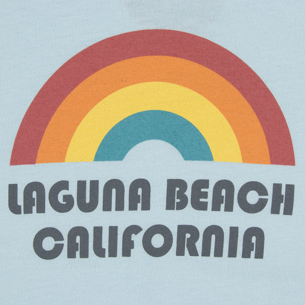 Thalia Surf Rainbow Toddler Tee, Light Blue, view 3